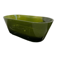 Baignoire Spa Autoportante Personnalisable en Résine Acrylique Transparente pour Massage et Bain Profond, Idéale Hôtels/Villas, avec Drain Intégré - Blanc Thermique