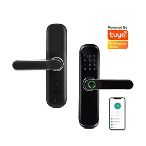 Tuya Smart Wi-Fi Door Lock with Fast Fingerprint Identification for Smart Home Bedroom Use, Supporting SDK/API Integration