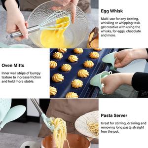 Ensemble de 28 ustensiles de cuisine en silicone, outils de cuisine, batterie de cuisine, ensemble d'ustensiles de cuisson en silicone - Product Image 5