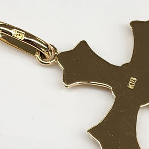 Cadeau Croix en or massif 18K Beaux bijoux religieux Charms Designer pour tout âge - Product Image 2