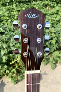 <span class=keywords><strong>Guitare</strong></span> acoustique Aiersi Glossy <span class=keywords><strong>Antique</strong></span> Blackburst, corps en épicéa massif, cordes en acier, type GA - Product Image 5