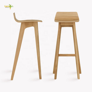 Taburete <span class=keywords><strong>de</strong></span> bar alto Simple <span class=keywords><strong>de</strong></span> madera sólida - Product Image 4