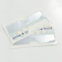Étiquette RFID UHF passive anti-déchirure transparente en PET avec logo pour pare-brise de véhicule