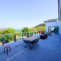Système de balustrade verticale en aluminium facile à installer pour porche, balcon, terrasse et escalier