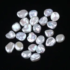 Natural 7-8mm Keshi Loose Pearl for Jewelry Making Freshwater Pearl Freeform Shape Keshi Reborn Loose Pearl