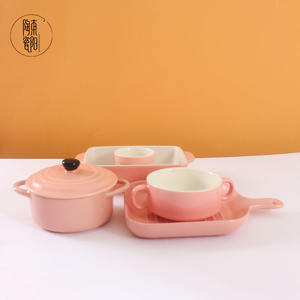 مخصص صغيرة سيراميك زهري صواني للفرن مجموعة فرن صينية فرن ألومنيوم للخبز كعكة السباغيتي تحميص - Product Image 4