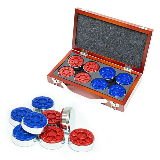 Shuffleboard Pucks Trong 2 1/8 Inch (53Mm) Với Vỏ Gỗ Cho Trò Chơi Shuffleboard 8 Gói