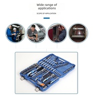 Ensemble d'outils de réparation automobile de 216 pièces, ensemble de clés à cliquet et de douilles professionnelles pour la réparation automobile