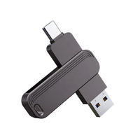 Clé USB promotionnelle avec logo personnalisé en coque métallique vente en gros pour l'archivage des données vidéo multimédia