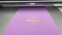 Tapis de yoga TPE personnalisé de haute qualité avec logo laser, 6 mm, antidérapant, violet, écologique, réversible, résistant, imperméable, pliable, pour la maison
