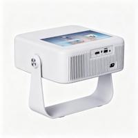 Projecteur portable Android 14, projecteur 4K, mini projecteur Full HD, décodage 1080P, mini projecteur vidéo A53, écran tactile