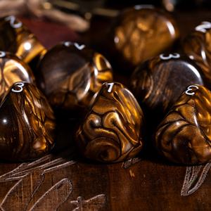 उच्च गुणवत्ता वाले ऐक्रेलिक मार्बल्ड डी 3 ऐक्रेलिक गेम टेबलवेयर विभिन्न रंगों में नई शैलियों थोक - Product Image 4