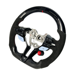 Volante de fibra de carbono negro con base y alcántara para Hyundai Elantra <span class=keywords><strong>N</strong></span> I30 <span class=keywords><strong>I20</strong></span> 2019 2020 2021 2022 <span class=keywords><strong>2023</strong></span> 2024 2025 - Product Image 2