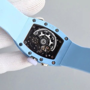 Fashion Bucket Shaped Blue Ceramic Women's Automatic Mechanical <b>Watch</b> <b>Diamond</b> Inlaid Luxury Dial High Quality <b>Watch</b> - Product Image 6