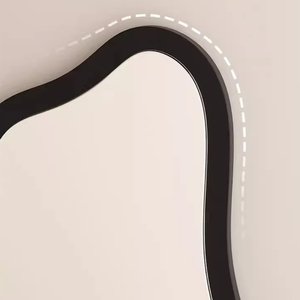 Cornice in Legno Contemporanea <span class=keywords><strong>per</strong></span> Arredamento Casa, <span class=keywords><strong>Specchio</strong></span> Decorativo Irregolare Asimmetrico <span class=keywords><strong>per</strong></span> Soggiorno, Camera da Letto, <span class=keywords><strong>Ingresso</strong></span>, Bagno - Product Image 5