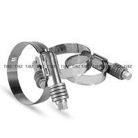 Colliers de serrage en acier inoxydable à couple élevé de type américain Colliers de serrage pour moteur Colliers de serrage pour tuyaux d'échappement