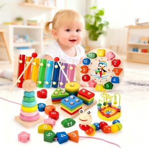 <span class=keywords><strong>Giocattoli</strong></span> in Legno per lo Sviluppo Intellettuale dei Bambini, Xilofono Musicale Divertente, Set Educativo <span class=keywords><strong>Montessori</strong></span> per Bambini da <span class=keywords><strong>1</strong></span>-3 Anni - Product Image 2
