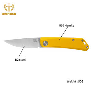 उच्च गुणवत्ता वाले d2 ब्लेड एडc चाकू G10 हैंडल ओम बाहरी उत्तरजीविता जेब चाकू - Product Image 2