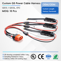 Câble de raccordement ESC personnalisé YW13-8-ESC 3 voies QS13, faisceau de câbles 300A 500V à courant élevé, âme en cuivre, gaine en silicone pour RC UAV