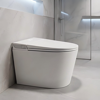Toilettes intelligentes de luxe pour salle de bain, avec siège chauffant, sanitaires automatiques, monobloc, à poser au sol, pour appartement