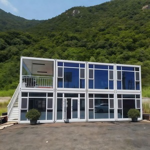 도시 호텔의 20피트 확장형 철제 컨테이너 소형 주택 트레일러, 현대적인 디자인의 유리 사무실 (사무실 건물, 농가용) - Product Image 2