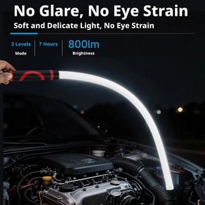 <span class=keywords><strong>Lampe</strong></span> torche LED flexible <span class=keywords><strong>de</strong></span> 73 cm, rechargeable, <span class=keywords><strong>lampe</strong></span> <span class=keywords><strong>de</strong></span> travail professionnelle, outil <span class=keywords><strong>de</strong></span> mécanicien pour la réparation automobile, inspection du compartiment moteur - Product Image 2