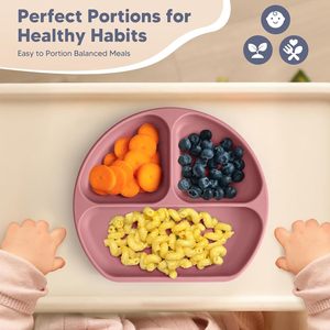 Meilleures ventes 2026 : Articles pour bébés - Ensemble d'alimentation en silicone pour bébé, ensemble pour nouveau-né, ensemble de vaisselle pour bébé, idéal comme cadeau - Product Image 4