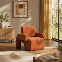 Fauteuil simple en velours, fauteuil design, créatif, pour salon/chambre/balcon, mobilier tendance pour la maison