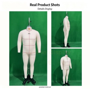 Manichino a corpo intero su misura in fibra di vetro, taglia 2XL PLUS SIZE, per modelli corpulenti, con base robusta e snodo staccabile, per sartoria - Product Image 3