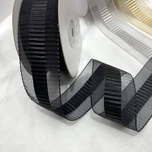 Лента для упаковки подарков и аксессуаров (1,5 дюйма), серия «Цветы», из полусатина и полуткани, для обуви, носков, бантов, производство Китай - Product Image 6