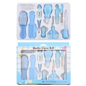 Kit de Cuidado de la Salud para Bebés, 10 Piezas, de Plástico, Manual, Set de Cuidado Infantil, Multifuncional, Cepillo para el Cabello, Peine, Cortauñas, Limpiador Nasal - Product Image 3