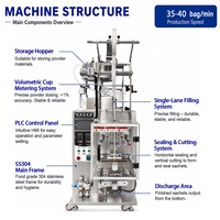 Machine de fabrication de sachets de nicotine entièrement automatique de 0,4 g à 0,8 g à prix d'usine, machine d'emballage de poudre de tabac Snus