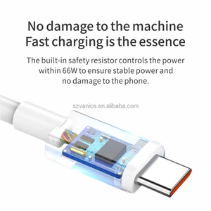 3FT 1M 6A <span class=keywords><strong>Super</strong></span> Fast Charge 66W USB C <span class=keywords><strong>Cable</strong></span> de <span class=keywords><strong>carga</strong></span> para <span class=keywords><strong>Huawei</strong></span> - Product Image 4