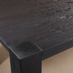 Mesa de Comedor de Madera de Roble Macizo de Diseño Modernista, Muebles de Restaurante Contemporáneos, Mesa de Comedor Rectangular de Madera Rústica de Lujo - Product Image 5