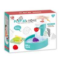 Sensor geactiveerd automatisch waterloop speelgoed gootsteen speelgoed lichtgroen fruit groente wasstation kinderkeuken rol plastic