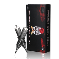20 aiguilles de tatouage originales mixtes (acier inoxydable) pour machines à cartouche - Tuffking TNC-005