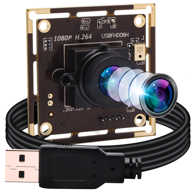 ELP 2MP H.264 USB Camera Mini IMX323 No Distortion 30FPS USB2.0 Webcam for Video Conference