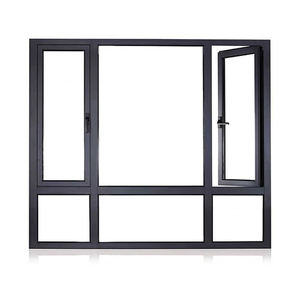 Grille de fenêtre fixe en PVC Upvc arquée sur mesure Fenêtre ouverte fixe Portes et fenêtres en aluminium - Product Image 6