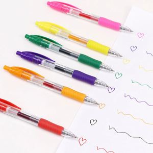 Student Gel <b>Pen</b> Set with 0.5mm/0.7mm Writing Width Blue Red Purple Green Inks Paper Material Ballpoint <b>Pens</b> - Product Image 6