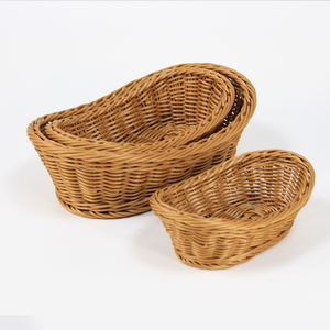 Panier de rangement de bureau multifonctionnel en plastique PP écologique, style moderne et épuré, pour pain, aliments, <span class=keywords><strong>desserts</strong></span>, fruits et légumes - Product Image 1