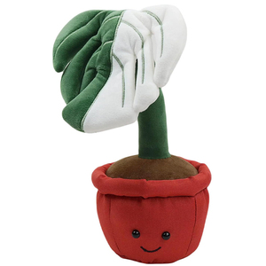 V689 Peluche Personalizzabile Monstera da 10 Pollici, Morbido Giocattolo a Forma di Pianta in Vaso con Faccina <span class=keywords><strong>Sorridente</strong></span>, Deliziosa Decorazione per la Casa - Product Image 1