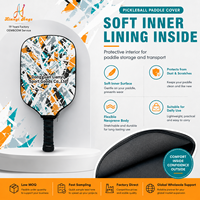 Sac de raquette de pickleball à marque privée, rembourré, avec corps souple et fermeture éclair fluide, pour utilisation en extérieur sur le terrain, fabriqué en Chine