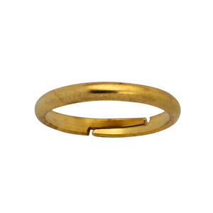 1.5MM Thickness 19.5MM Round Adjustable Brass Finger <strong>Ring</strong> for Jewelry Making - Product Image 2