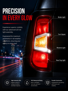 Lente per Faro Posteriore E-MARK per Citroen Berlingo, Peugeot Partner, Vauxhall Opel Combo, <span class=keywords><strong>Toyota</strong></span> <span class=keywords><strong>Proace</strong></span> City, Fiat Doblo 9819235880 - Product Image 2