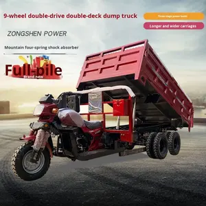 Tout nouveau tricycle transfrontalier à neuf <span class=keywords><strong>roues</strong></span> de <span class=keywords><strong>moto</strong></span> ouverte à trois <span class=keywords><strong>roues</strong></span> pour usage agricole domestique électrique - Product Image 2