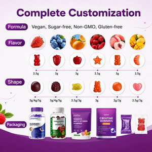 Gomitas de Suplemento Nootrópico de Hongos OEM/ODM, Veganas, para la Salud Inmunológica, Alivio del Estrés y Mejora de la Concentración - Product Image 5