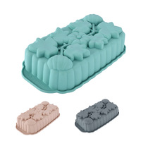 Moule à gâteau en silicone en forme de fleur, moule à pain, moule à pâtisserie antiadhésif réutilisable, fournisseur OEM