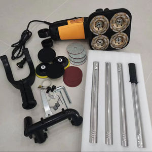 Máquina pulidora de hormigón de mano automática de 220V/110V con componente de Motor de núcleo de molienda de borde sin polvo de tres cabezales - Product Image 6