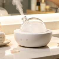 Diffuseur d'arômes ultrasonique Bluetooth pour la maison et le bureau, capacité de 180 ml, humidificateur