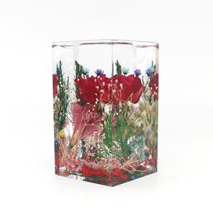 Vraies fleurs en résine époxy artisanat jardin paysage presse-papiers Table bureau décoration nouveauté cadeau Saint Valentin Festival <span class=keywords><strong>ami</strong></span> - Product Image 4